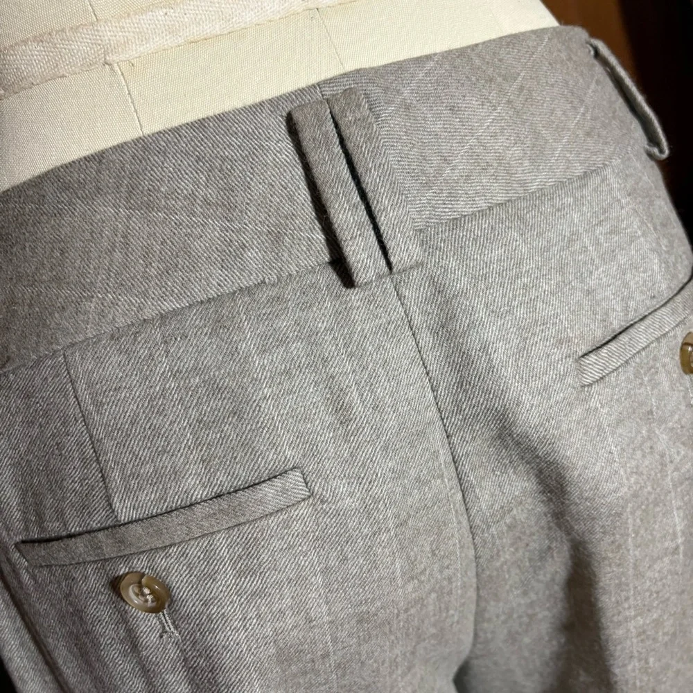 Banana Republic Beige Tailored Martin Pants with Cuff size 6 - Picture 3 of 5